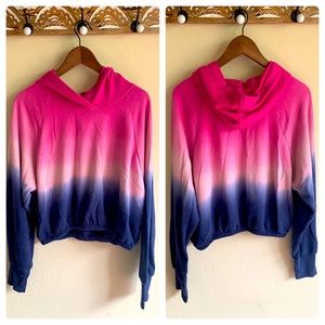 Victoria Secret-Ombré Pink/Blue Sport Sweatshirt